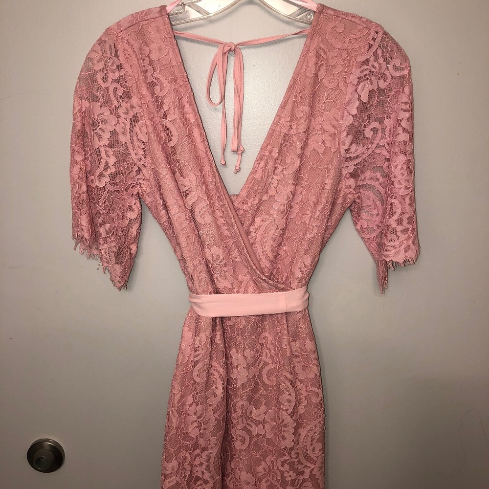 Pink Lace, romper